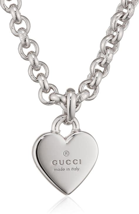 gucci necklace red heart|gucci necklace with heart pendant.